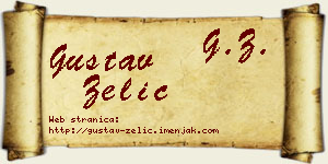 Gustav Zelić vizit kartica